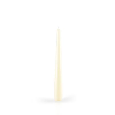 Candele laccate coniche Ø 2,2 cm h. 21 cm 3 pezzi - Avorio
