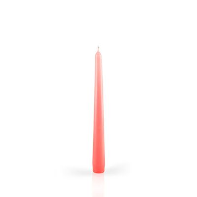 Candele laccate coniche Ø 2,2 cm h. 21 cm 6 pezzi - Rosa antico