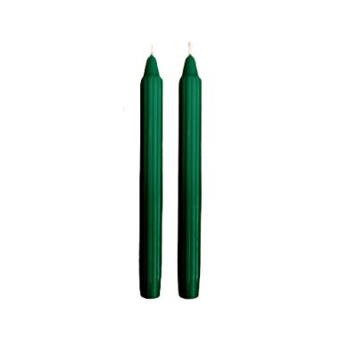 Candele Doriche Ø 2,2 cm h. 25 cm 2 pezzi - Verde Scuro