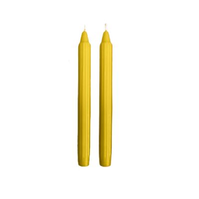 Candele Doriche Ø 2,2 cm h. 25 cm 2 pezzi - Senape