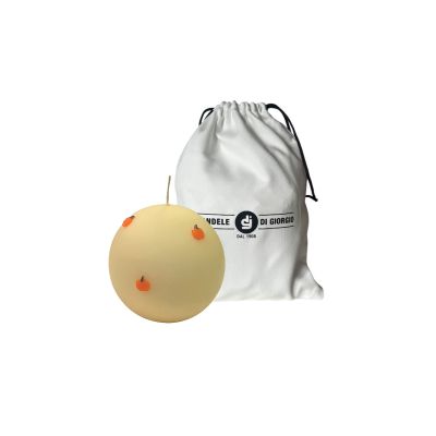 Sfera con zucche in cera  Ø 10  - Avorio