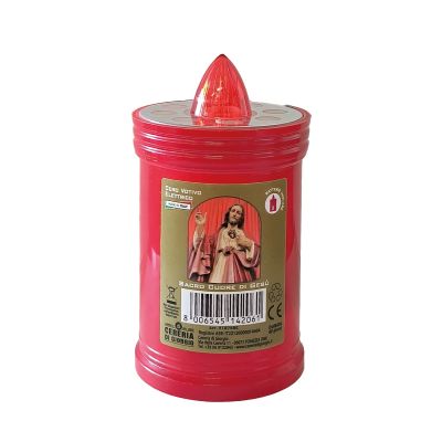 Luxì Santissimo Gesù - Cero votivo elettrico h. 11 cm