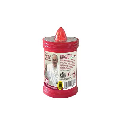 Cero Votivo Elettrico - Durata 90 Giorni - Batterie Incluse - Etichette Assortite
