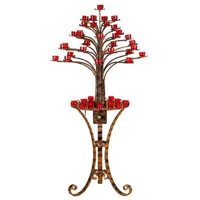 Candeliere ad albero per 33 luminelli con serratura