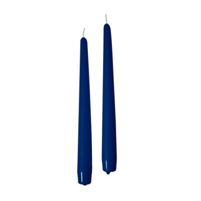 Candele coniche Ø 2,2 cm h. 30 cm 12 pezzi - Blu Notte