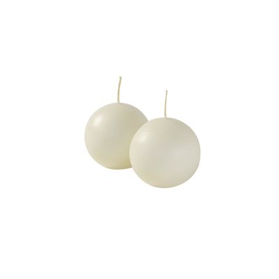Candele sfera Ø 6 cm 6 pezzi - Panna