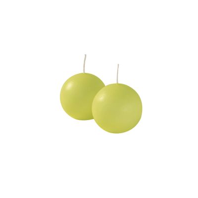 Candele sfera Ø 6 cm 6 pezzi - Verde pop