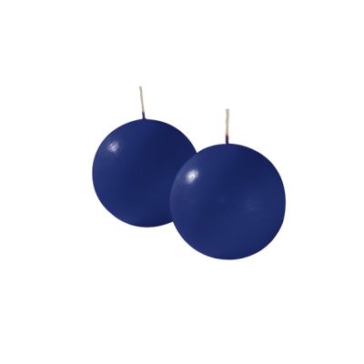 Candele sfera Ø 8 cm 4 pezzi - Blu