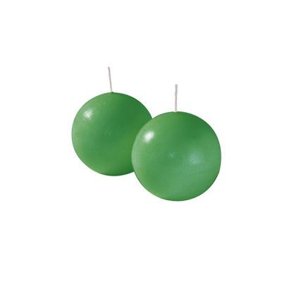 Candele sfera Ø 8 cm 4 pezzi - Verde bandiera