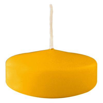 Candele galleggianti Ø 7 cm h. 1,5 cm 12 pezzi - Senape