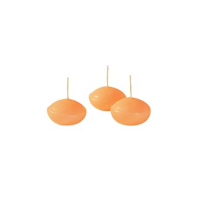 Candele galleggianti Ø 4,5 cm h. 2,7 cm 20 pezzi - Arancione