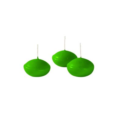 Candele galleggianti Ø 4,5 cm h. 2,7 cm 20 pezzi - Pistacchio