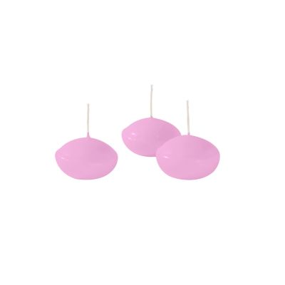 Candele galleggianti Ø 4,5 cm h. 2,7 cm 20 pezzi - Rosa Polvere