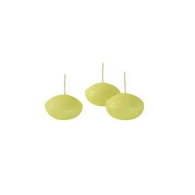 Candele galleggianti Ø 4,5 cm h. 2,7 cm 20 pezzi - Verde pop