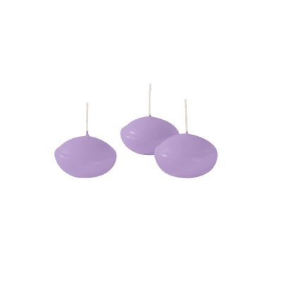 Candele galleggianti Ø 4,5 cm h. 2,7 cm 20 pezzi -Viola Polvere