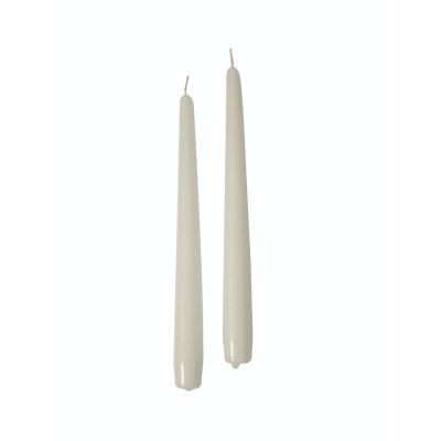 Candele coniche Ø 2,2 cm h. 25 cm 10 pezzi - Bianco