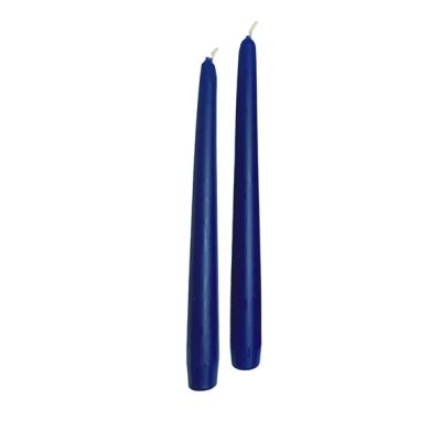 Candele coniche Ø 2,2 cm h. 25 cm 10 pezzi - Blue Dusk