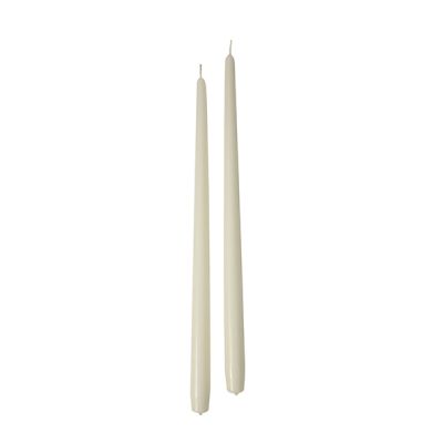Candele coniche Ø 2,2 cm h. 40 cm 6 pezzi - Panna