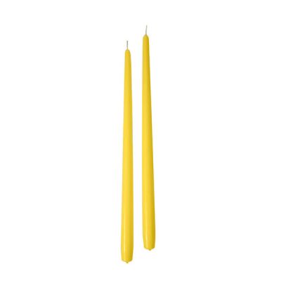 Candele coniche Ø 2,2 cm h. 40 cm 6 pezzi - Senape