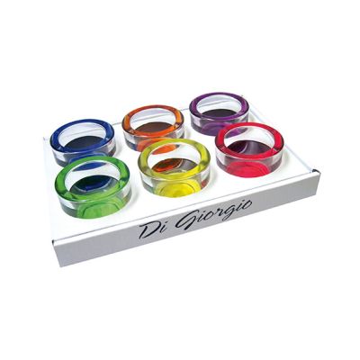 Porta tealight in vetro colorato - Colori assortiti