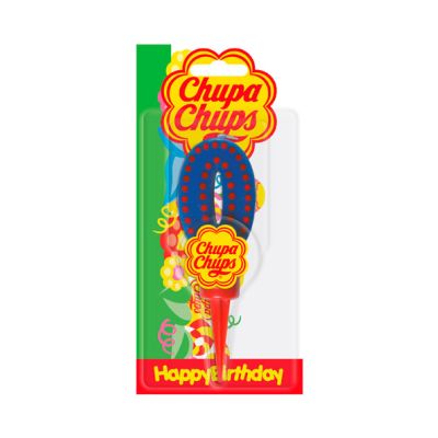Candela compleanno compleanno Chupa Chups Numero 0 con supporto