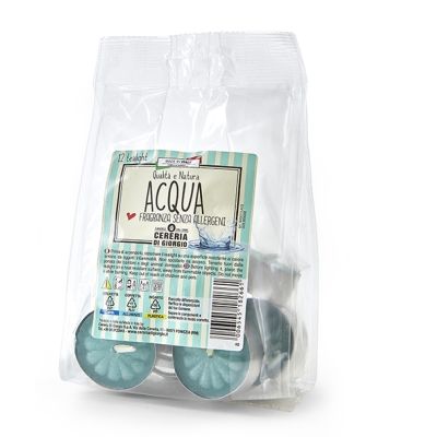 Tealight profumato Acqua - 12 pezzi - Senza allergeni