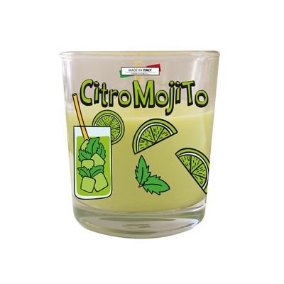 Candela profumata in bicchiere Citromojito - Citronella di Java e Mojito