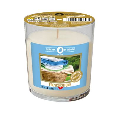 Candela profumata in bicchiere al cotone - Senza allergeni