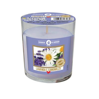 Candela profumata in bicchiere alla lavanda - Senza allergeni
