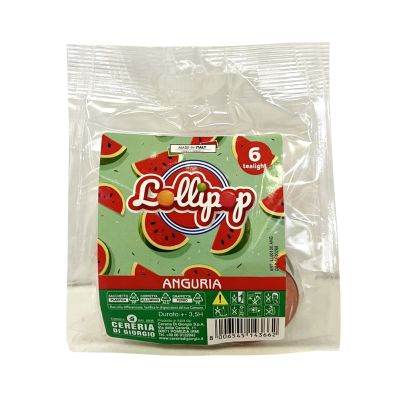 6 Tealight profumati Anguria- Lollipop