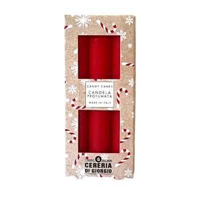 3 Candele Profumate Pocket Season diametro 1,9 cm altezza 12,5 cm - Natale - Candy Canes