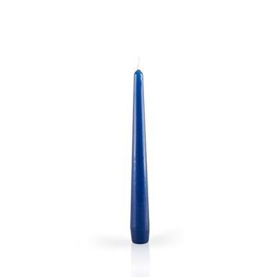 Candele laccate coniche Ø 2,2 cm h. 21 cm 3 pezzi - Blu