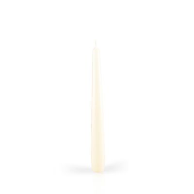 Candele laccate coniche Ø 2,2 cm h. 21 cm 6 pezzi - Panna