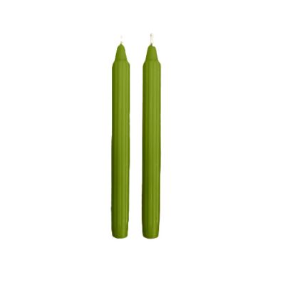 Candele scanalata Ø 2,2 cm h. 25 cm 8 pezzi -Pistacchio