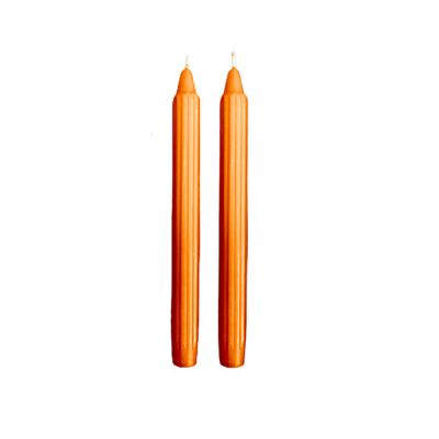 Candele scanalata Ø 2,2 cm h. 25 cm 8 pezzi- Terracotta