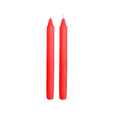Candele Doriche Ø 2,2 cm h. 25 cm 2 pezzi - Indian Red