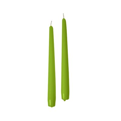 Candele coniche Ø 2,2 cm h. 25 cm 2 pezzi - Pistacchio