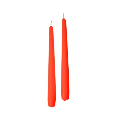 Candele coniche Ø 2,2 cm h. 25 cm 2 pezzi -Pumpkin