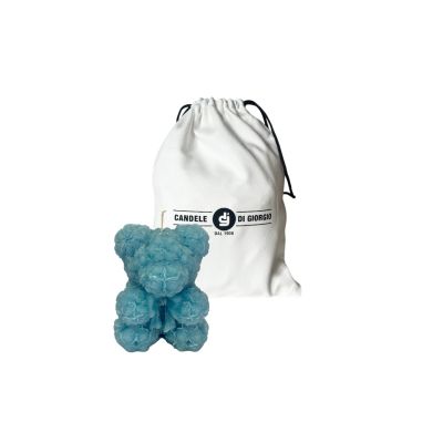 Candela Orsetto - Dusty Blu - H10 cm x 8cm 