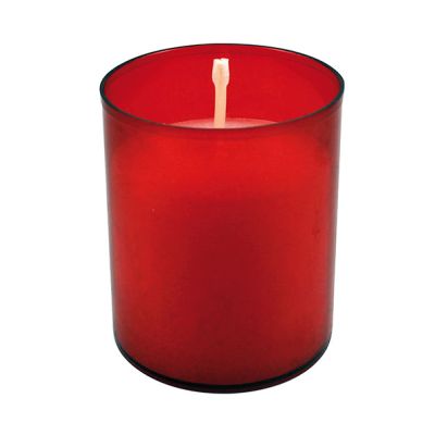 Lumino in plastica rossa Mod. 10b h. 5,9 cm 4 pezzi