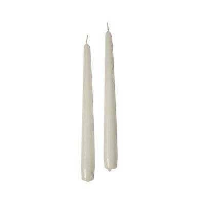 Candele coniche Ø 2,2 cm h. 30 cm 12 pezzi - Panna