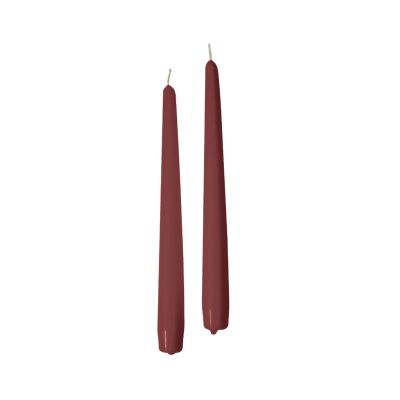 Candele coniche Ø 2,2 cm h. 30 cm 12 pezzi - Borgogna
