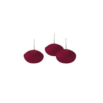Candele galleggianti Ø 4,5 cm h. 2,7 cm 20 pezzi - Bordeaux