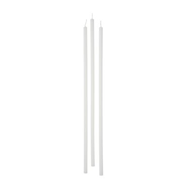Candele stelo Ø 0,9 cm h. 37 cm 12 pezzi - Bianco