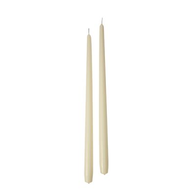 Candele coniche Ø 2,2 cm h. 40 cm 6 pezzi - Avorio
