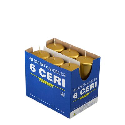 Ceri Ø 6 cm h. 15 cm 6 pezzi - Oro