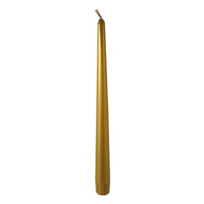 Candele coniche Ø 2,2 cm h. 30 cm 12 pezzi - Oro