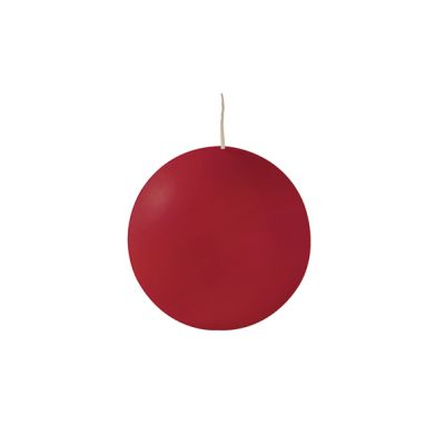 Candele sfera Ø 10 cm 4 pezzi - Rosso