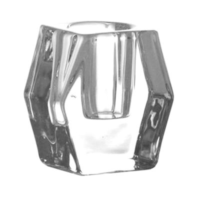 Porta candele in vetro 5,3 x 3,6 x 5,5 cm