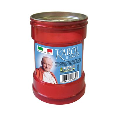 Cero votivo Papa Wojtyla Mod. P30 h. 10,5 cm